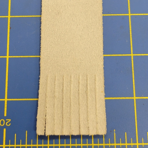 Scotland Leather Bookmark 9" White & Gold - Picture 6 of 6